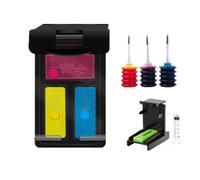 GFJHFDCR Reemplazo de Cartucho de Tinta rellena de 305xl Compatible con 305 XL para 305 Deskjet 2710 2720 4110 4120 4130 6010 6020 6030 6420 Impresoras(1Pack Color with Ink)