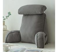 GFKJLOUJK Almohada para Leer Diseño ergonómico, Respaldo, Soporte Lumbar, Brazo, Cojín del Asiento, Reposo, Cama, Silla, Respaldo, Almohada, Almohada de Soporte for el Respaldo(Advanced Gray)