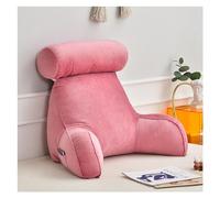 GFKJLOUJK Almohada para Leer Diseño ergonómico, Respaldo, Soporte Lumbar, Brazo, Cojín del Asiento, Reposo, Cama, Silla, Respaldo, Almohada, Almohada de Soporte for el Respaldo(Pink)