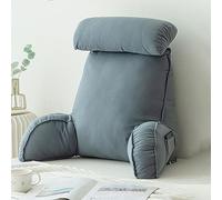GFKJLOUJK Almohada para Leer Diseño ergonómico, Respaldo, Soporte Lumbar, Brazo, Cojín del Asiento, Reposo, Cama, Silla, Respaldo, Almohada, Almohada de Soporte for el Respaldo(Blue Gray)