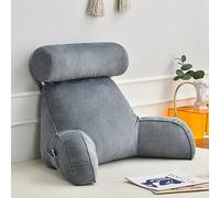 GFKJLOUJK Almohada para Leer Diseño ergonómico, Respaldo, Soporte Lumbar, Brazo, Cojín del Asiento, Reposo, Cama, Silla, Respaldo, Almohada, Almohada de Soporte for el Respaldo(Gray)
