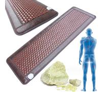 GFLCWYP Almohadilla térmica de Jade, colchón de turmalina Esmeralda con Temperatura de Temporizador Ajustable, Alfombra calefactora eléctrica para sofá/Cama Luo Han/hogar/Ventana Flotante