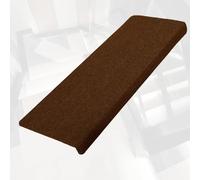 GFLPSQIA Stair treads Cubierta Redonda para Peldaños De Escalera Interior con Punta Redondeada, Peldaños De Escalera con Alfombra Redondeada para Personas(C-4 PCS,L 60cm x W 22cm)