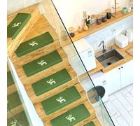 GFLPSQIA Stair treads Peldaños De Escalera con Alfombra Redondeada, 55 60 70 80 Cm De Largo, Peldaños De Escalera Extra Anchos para Pelar Y Pegar, Peldaños De(A-10 PCS,L 70cm x W 24cm)