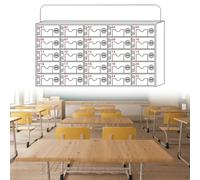 GFLPSQIA taquilla para Guardar Celular Armario Portátil para Celulares con 50 Ranuras para Instituciones De Capacitación Y Empresas Mineras. Armario para Almacenar Celulares En(25 bits)