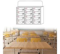 GFLPSQIA taquilla para Guardar Celular Armario Portátil para Celulares con 50 Ranuras para Instituciones De Capacitación Y Empresas Mineras. Armario para Almacenar Celulares En(12 bits)