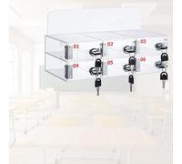 GFLPSQIA taquilla para Guardar Celular Armario Portátil para Celulares con 50 Ranuras para Instituciones De Capacitación Y Empresas Mineras. Armario para Almacenar Celulares En(6 bits)