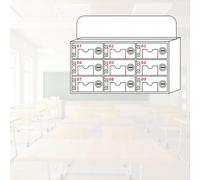 GFLPSQIA taquilla para Guardar Celular Armario Portátil para Celulares con 50 Ranuras para Instituciones De Capacitación Y Empresas Mineras. Armario para Almacenar Celulares En(9 bits)