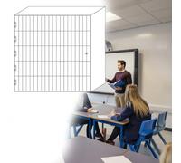 GFLPSQIA taquilla para Guardar Celular Casillero Transparente para Teléfono Móvil De 3 Niveles Y 30 Ranuras, Caja De Almacenamiento para Empresas Mineras O Centros De Capacitac(100 Grids)