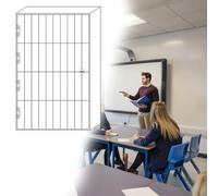 GFLPSQIA taquilla para Guardar Celular Casillero Transparente para Teléfono Móvil De 3 Niveles Y 30 Ranuras, Caja De Almacenamiento para Empresas Mineras O Centros De Capacitac(40 Grids)