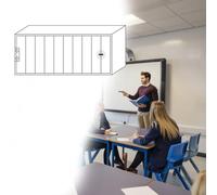 GFLPSQIA taquilla para Guardar Celular Casillero Transparente para Teléfono Móvil De 3 Niveles Y 30 Ranuras, Caja De Almacenamiento para Empresas Mineras O Centros De Capacitac(10 Grids)