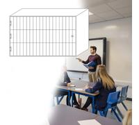 GFLPSQIA taquilla para Guardar Celular Casillero Transparente para Teléfono Móvil De 3 Niveles Y 30 Ranuras, Caja De Almacenamiento para Empresas Mineras O Centros De Capacitac(60 Grids)