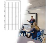 GFLPSQIA taquilla para Guardar Celular Casillero Transparente para Teléfono Móvil De 3 Niveles Y 30 Ranuras, Caja De Almacenamiento para Empresas Mineras O Centros De Capacitac(50 Grids)