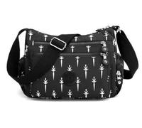 GFM® Bolsa de hombro cruzada de nailon impermeable para mujer (NCB-26), S2-diente de león, Small