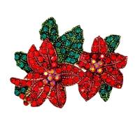 GFM® Broche brillante de Papá Noel, árbol de Navidad, muñeco de nieve, Navidad, cumpleaños, día de la madre, relleno de calcetines (BRCH-CHRIS-B), S, Metal, Cristal