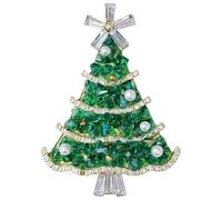 GFM Broche brillante para árbol de Navidad, relleno de calcetín (BRCH-CHRIS-B) (árbol de Navidad-cristal) (BRCH-CHRISTREE-380)