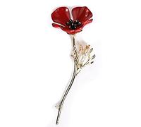 GFM® Broche de amapola - Día de la Amapola Día del Recuerdo (Brch-, S, Metal