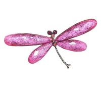 GFM Broche de libélula con diamantes de imitación - Navidad, cumpleaños, día de la madre, día de San Valentín, aniversario de boda (Brch-DF), S, Metal