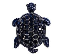 GFM® Broche de tortuga: cumpleaños, día de San Valentín, día de la madre, Navidad, S, Metal, Cristal