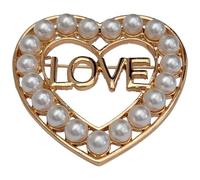 GFM Broche romántico de hadas con ángeles y corazones, para el día de San Valentín, cumpleaños, esposa, novia, novio (Brch-LV), Medium, Metal, Cristal