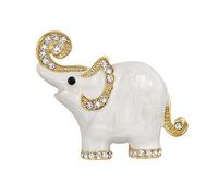 GFM Hermoso broche de elefante: día de San Valentín, día de la madre, Navidad, cumpleaños (Brch-ENM-EL), S, Metal, Cristal