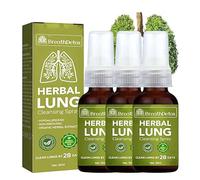 GFOUK BreathDetox Herbal Pulmonar Cleansing Spray Respinature Herbal Pulmones Cleanse Mist, Pulmonar Detox, Powerful Pulmon, Cleanse & Breathe, Herbal Care Essence (3 unidades)
