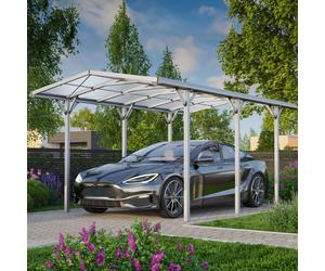 GFP 2,85x5,05m Cochera, aluminio anodizado, Incluye canalones para la lluvia - (GFPV00804)