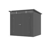 GFP Primeyard Caseta de jardín metálica 210x180x205 cm Cobertizo Exterior Antracita