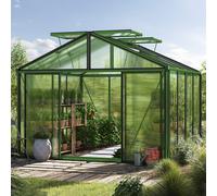 GFP Pro 311 x 311 cm Invernadero, verde, recubrimiento de polvo, incl. Set - Pro 2 - (GFPV00253)