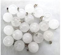 Gfsdjalkj 24 unids Piedra Natural Turquesa Turquesa Cristal Tiger Ojo Bola del Encanto Colgante for la joyería de Bricolaje Que Hace Collar Accesorios (Metal Color : NO.17)