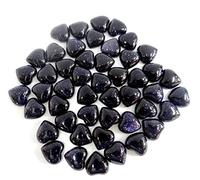 Gfsdjalkj 5 0pcs 10 * 1 0mm Natural Gem Stone Tiger Eye Cartz Heart Heart Cabochon Colgante Adecuado for joyería de Bricolaje Fabricación de Accesorios de Collar (Metal Color : NO.12)