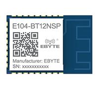GFSK Módulo de malla Bluetooth 10dBm 2.4Ghz BLE EBYTE E104-BT12NSP 60m Soporte Sig Mesh V1.0 Max 16383 Nodos Interfaz UART