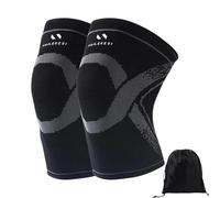 GFTCGK 1 par de vendajes de rodilla, vendajes de rodilla para mujer, rodillera, vendaje para hombre, rodillera deportiva, cómoda y transpirable, viene con una bolsa de nailon impermeable negra para el