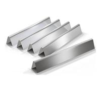 GFTIME 49,5 CM 62752 Quemador Barbacoa de Gas Piezas de Repuesto para Weber Genesis 300 310 E-310 (Con pomo delantero) Parrilla Barbacoa Acero inoxidable Bbq Quemadores (7620 Placa)