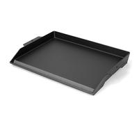 GFTIME 58,6 x 40,5 cm, plancha de hierro fundido, universal, grande, plancha de hierro fundido para parrilla de gas, parrilla de carbón, estufa de gas, con revestimiento antiadherente, color negro