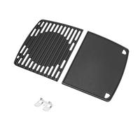 GFTIME Juego de parrilla de hierro fundido y plancha para parrilla de gas Enders Urban, Urban Pro, Explorer, Explorer Pro, Explorer Pro - Accesorios de hierro fundido macizo, piezas de repuesto de