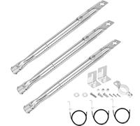 GFTIME Quemadores universales de 35,5 hasta 50 cm para Napoleón LEX485, Landmann Triton, Grill Chef Landmann 12738B-Lidl, Grill Chef 12739A, Jamie Oliver Home, OutdoorChef, Broilmaster, 3 unidades