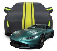 GFTTR Funda Coche Exterior para Aston Martin Vantage F1, Protección para Todo Clima Funda, Impermeable, Anti-UV Resistente Al Polvo Los Rasguños,C-Black-Yellow