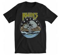 gfu6dle Men's First Aid Kit Skull Slim Fit T-Shirt XX-Large Black L