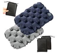 GFUEIGJ 2 cojines de asiento inflables para exteriores, hinchables, ultraligeros, para exteriores, para camping, pícnic, senderismo, playa y viajes