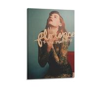 GFUWEWQEGUU Florence & The Machine - Póster estético para pared, pintura decorativa, lienzo vintage para sala de estar, dormitorio, 20 x 30 cm, estilo marco