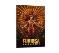 GFUWEWQEGUU Furiosa A Mad Max Saga Pósteres estéticos para pared, pintura decorativa, póster decorativo vintage para sala de estar, dormitorio, 40 x 60 cm, estilo marco