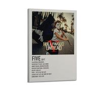 GFUWEWQEGUU Hollywood Undead Album Five Posters - Cuadro decorativo decorativo para pared, lienzo vintage para sala de estar, dormitorio, 60 x 90 cm, estilo marco