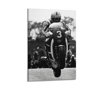 GFUWEWQEGUU Joey Dunlop - Póster estético de pared decorativo para pared, lienzo vintage para sala de estar, dormitorio, 60 x 90 cm, estilo marco