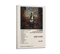 GFUWEWQEGUU Kid Cudi Album Man on The Moon II Tracklist Pósteres estéticos para pared, pintura decorativa, póster decorativo, lienzo vintage para sala de estar, dormitorio, 20 x 30 pulgadas (50 x 75