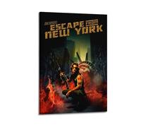 GFUWEWQEGUU Póster de Escape from New York, arte estético para pared, pintura decorativa, lienzo vintage para sala de estar, dormitorio, 60 x 90 cm, estilo marco