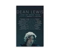 GFUWEWQEGUU Póster estético de Dean Lewis para pared, pintura decorativa, lienzo vintage para sala de estar, dormitorio, 50 x 75 cm, estilo sin marco
