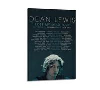 GFUWEWQEGUU Póster estético de Dean Lewis para pared, pintura decorativa, lienzo vintage para sala de estar, dormitorio, 60 x 90 cm, estilo marco