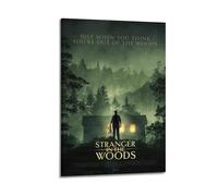 GFUWEWQEGUU Póster estético de Stranger in The Woods para pared, pintura decorativa, lienzo vintage para sala de estar, dormitorio, 30 x 45 cm, estilo marco