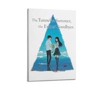 GFUWEWQEGUU Póster estético de The Tunnel to Summer The Exit of Goodbyes - Póster decorativo para pared, lienzo vintage para sala de estar, dormitorio, 60 x 90 cm, estilo marco